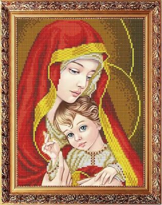 ААМА-403 Богородица с младенцем в золоте