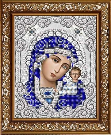ЖС-5001 Пресвятая Богородица Казанская в жемчуге
