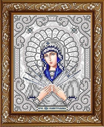 ЖС-5011 Пресвятая Богородица Семистрельная в жемчуге